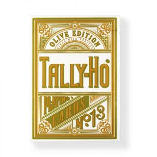 Tally Ho Olive Playing Cards Limited Edition Luxury Deck By Jackson Robinson