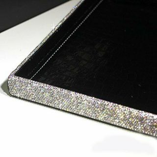BestblingBling Classic Bling Rhinestone Jewelry or Makeup Storage Box (Silver) 2