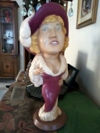 Esco Chalkware Statue Of " Mae West " In Great Shape And 