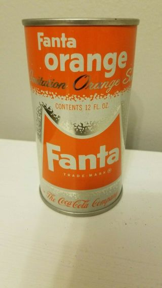 Vtg 1960 ' s Fanta Orange Hi Grade Coca Cola Coke Flat Top Soda Pop Can Coin Bank 2