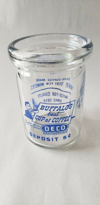 Vintage Deco Restaurants Buffalo York Coffee Bottle For A Coffee To Go