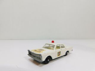 Vintage Lesney Matchbox No.  55/59 Ford Galaxie Police Car