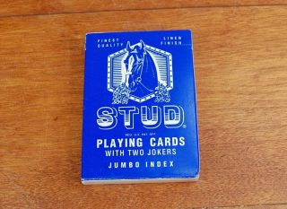Vintage Stud Playing Cards With Two Jokers Jumbo Index Walgreens