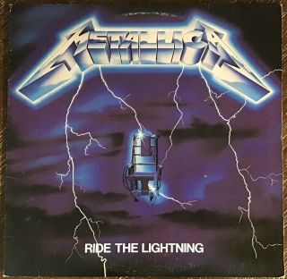 Metallica Ride The Lightning Vinyl Record Lp - 1984 Elektra