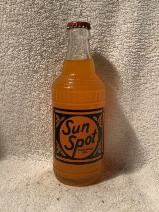 Full 12oz Sun Spot Orange Soda Acl Soda Bottle Atlanta,  Ga