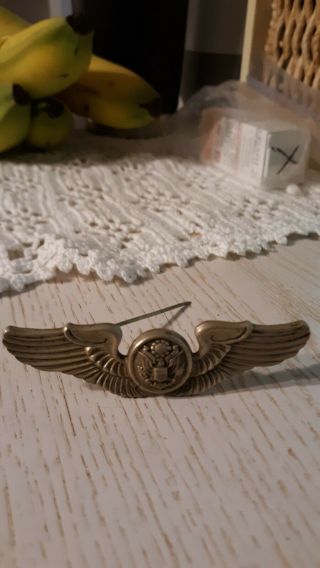 Ww2 Us Army Air Corps Sterling Silver Wings Air Crew Pilot Air Force Aviation