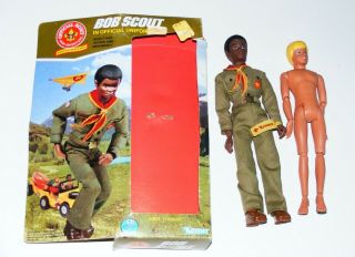 Vtg 1975 Bob Craig Boy Cub Scouts Of America Dolls Kenner W/box African American