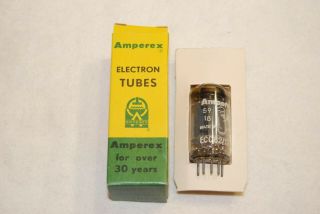 Strong Nos Nib Vintage 1959 Amperex Bugle Boy 12au7 / Ecc82 D Getter K64 Tube