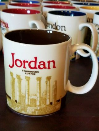 Rare Mugs Starbucks 2011 Jordan Global City Icon Collector Series 16oz Mug