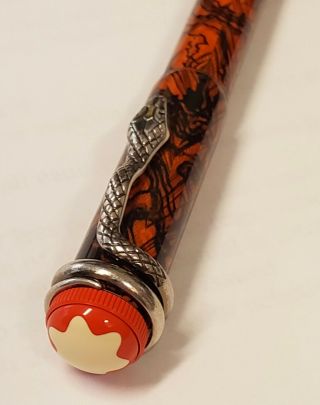 Montblanc Heritage Rouge Et Noir Serpent Marble Special Edition Rollerball