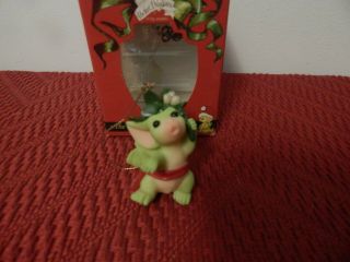 Autographed " Under The Mistletoe " Pocket Dragon By Real Musgrave