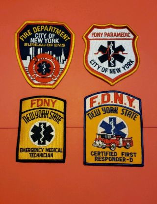 York City Fire Department Ems Patches