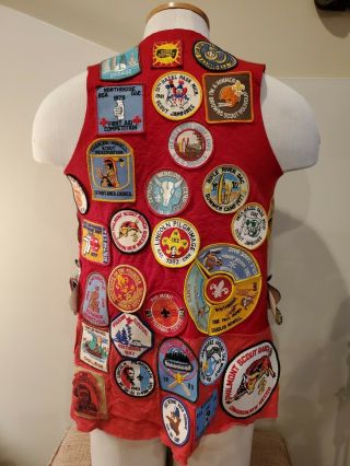 Vintage Boy / Cub Scouts Vest With Almost 50 Patches