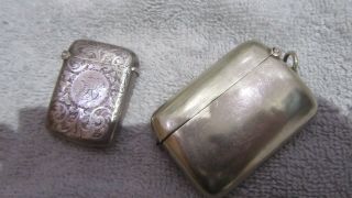 Silver Vesta Case And Other Box