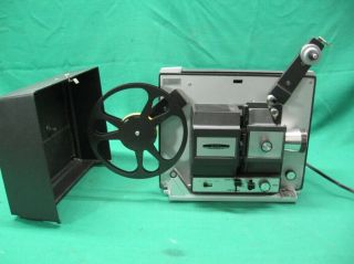 Vintage Bell & Howell 8mm 8 Reel Projector 466a (783)