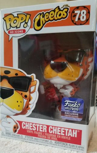 Funko Pop Ad Icons Cheetos Chester Cheetah Sunglasses Funko Hollywood Exclusive