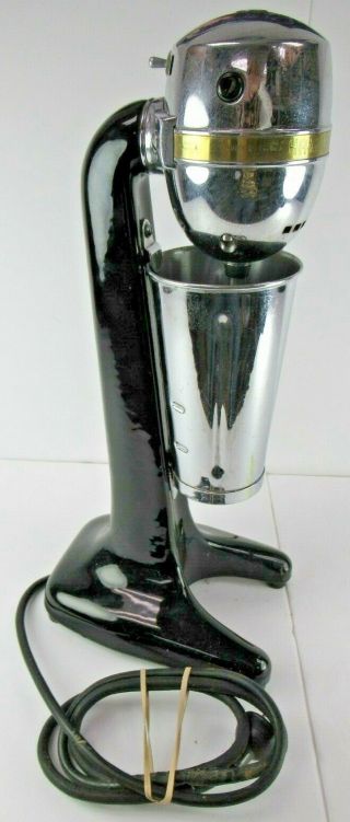 Vintage Hamilton Beach Black No.  30 Milk Shake Mixer - Cup -