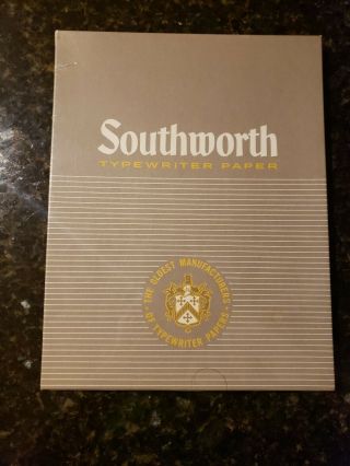 Vintage Southworth Typewriter Paper 8 1/2 X 11  100 Shts