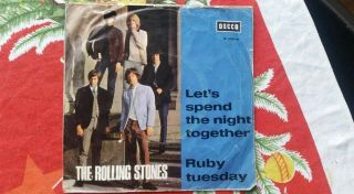 Rolling Stones,  Single,  Norway,  1967,  Lets Spend The Night Together.