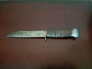 Ww2,  Rh - 36 Pal,  Us Survival Knife With Leather Sheath
