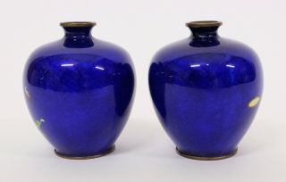 Splendid Antiques Japanese Enamel Cloisonné Vases 3