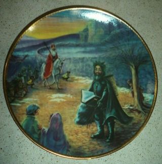Duncan Royale " Black Peter " Portraits Of Santa Collector Plate Limited Edition