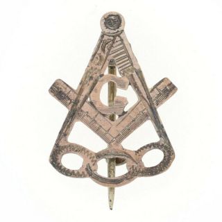 Vintage Blue Lodge Master Mason / Odd Fellows Pin 10k Gold & Gold Filled Masonic