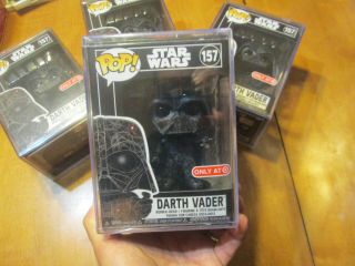 Funko Pop Star Wars Darth Vader 157 With Protector Exclusive Target