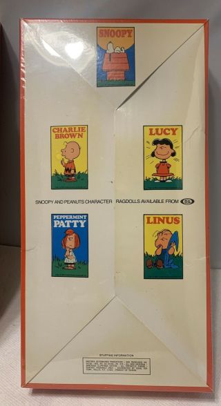 Vintage Peanuts 1412 - 6 Charlie Brown Rag Doll IDEAL 14” 3