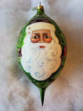 Christopher Radko Regency Santa Glass Christmas Ornament