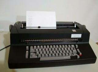 Vintage Ibm Selectric Ii (2) Correcting Typewriter Black W/ Dust Cover