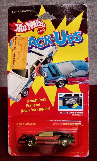 1985 Mattel 7070 Hot Wheels Crack - Ups Sport Crasher - Misp