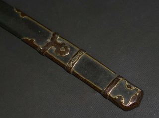 Han Tachi Koshirae Saya Sheath Of Katana (sword) : Edo : 23.  2 × 1.  5 " 200g