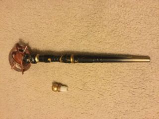Great Wolf Lodge Magic Magiquest Wand Sceptor Jewel Armillary Topper Sound Wand