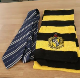 Harry Potter Hufflepuff Scarf And Tie From Wizarding World Of Harry Potter
