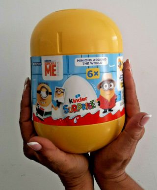 Very Rare Special Edition 6 Egg Minions Xxxl Kinder Surprise 20cm Shi