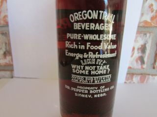 ACL Oregon Trail Beverages Bottle (Sidney,  Nebr. ) Dr.  Pepper 3