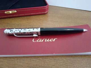 Cartier Diabolo De Cartier Mini Panther Ballpoint Pen Pre - Owned