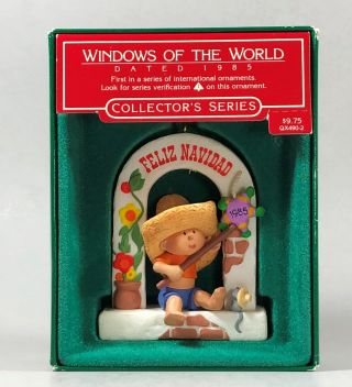 1985 Hallmark Christmas Ornament Windows Of The World Qx4902