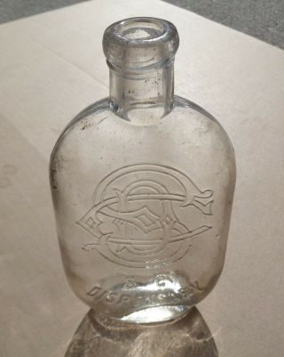 South Carolina Dispensary Bottle Half Pint Flask