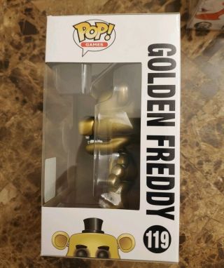 SDCC 2016 FUNKO POP LIMITED EDITION FIVE NIGHTS AT FREDDY ' S GOLDEN FREDDY 119 2
