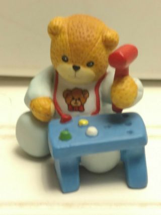 Vintage - 1995 - Enesco - Lucy And Me Bear - Baby With Pounding Toy - Ji