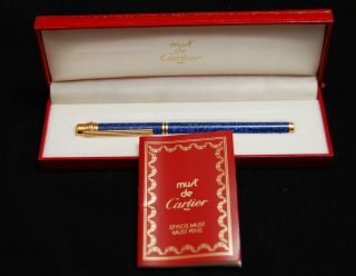 Vintage Must de Cartier Fountain Pen 18K Nib in 2