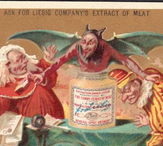 Devil Ca.  1884 Liebig S 0137 Circus Clown Old Demon Judgment English American 4