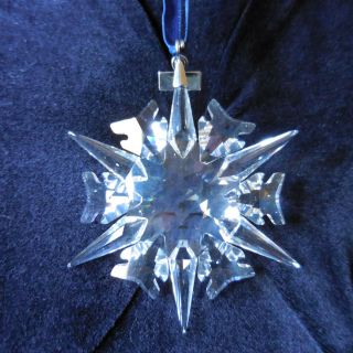 2002 Swarovski Crystal Christmas Snowflake Ornament - W/ & Box