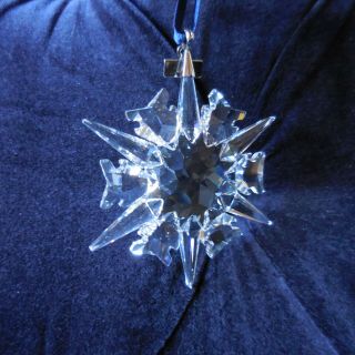 2002 Swarovski Crystal Christmas Snowflake Ornament - w/ & box 3