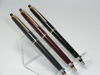 Set Of 3 Montblanc Pix 25 Mechanical Pencils Black,  Red & Grey