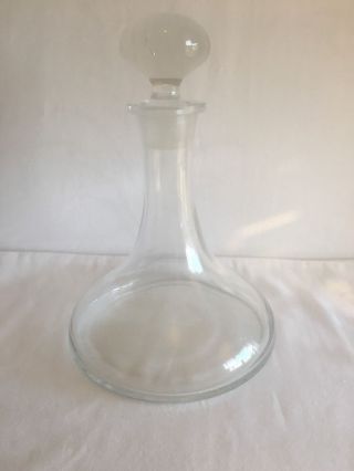 Cutty Sark Glass Engraved Decanter W/ Stopper - Rare