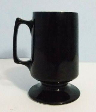Vintage BETHLEHEM STEEL Sparrows Point Maryland Glass Mug Cup Pedestal 3