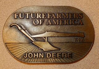 John Deere Future Farmers Of America 1986 Belt Buckle